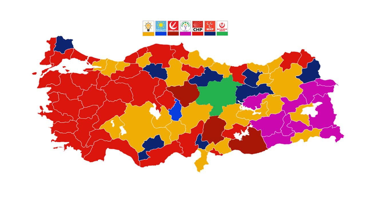2024 Seçim Sonuçları Belli Oldu! İşte Türkiye Geneli 31 Mart İl İl Yerel Seçim Sonuçları
