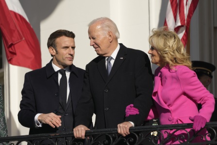 Biden ve Macron Beyaz Saray'da bir araya geldi