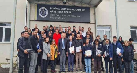 Bitkisel Üretim Uygulama ve Araştırma Merkezi Müdürlüğünün eğitim faaliyetleri sona erdi