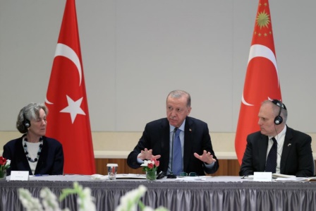 Cumhurbaşkanı Erdoğan, Amerikan Yahudi Toplumu Çatı Kuruluşları temsilcilerini kabul etti