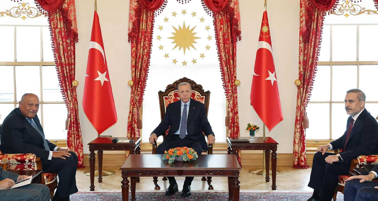 Cumhurbaşkanı Erdoğan, Mısır Dışişleri Bakanı Şukri’yi kabul etti