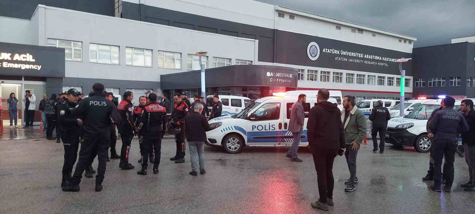 Erzurum’da hasta yakınları, sağlıkçılara ve polise saldırdı