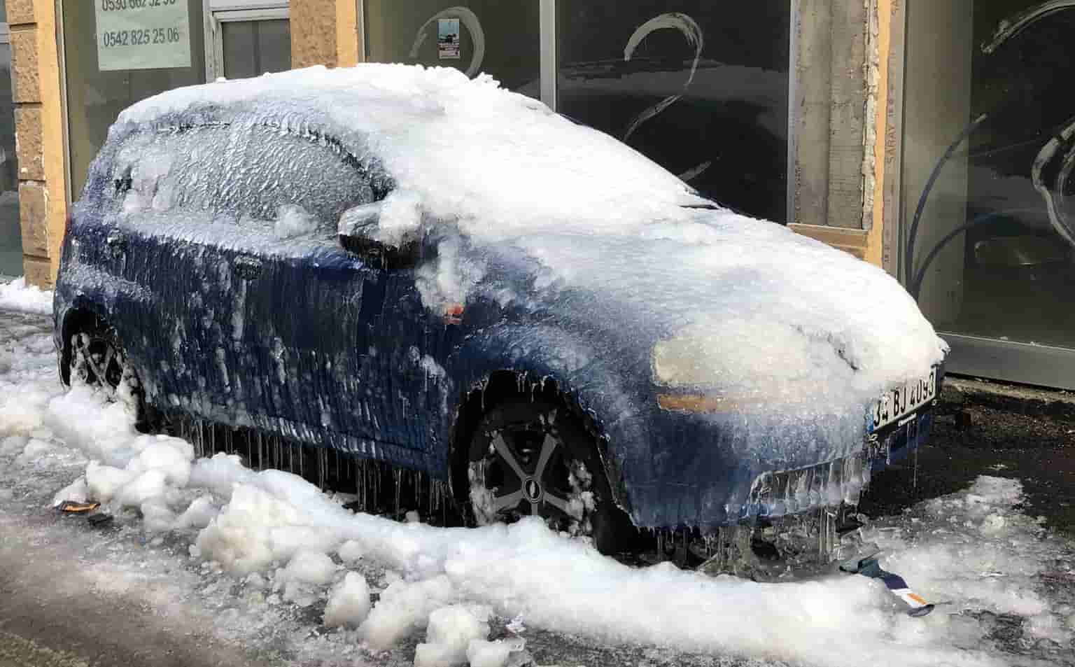 Erzurum’da kutupları aratmayan manzara