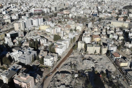Havadan çekilen görüntüler Adıyaman'daki felaketin büyüklüğünü gözler önüne serdi