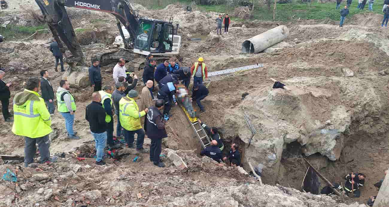 Hızlı tren çalışmasında göçük altında kalan 2 işçi hayatını kaybetti