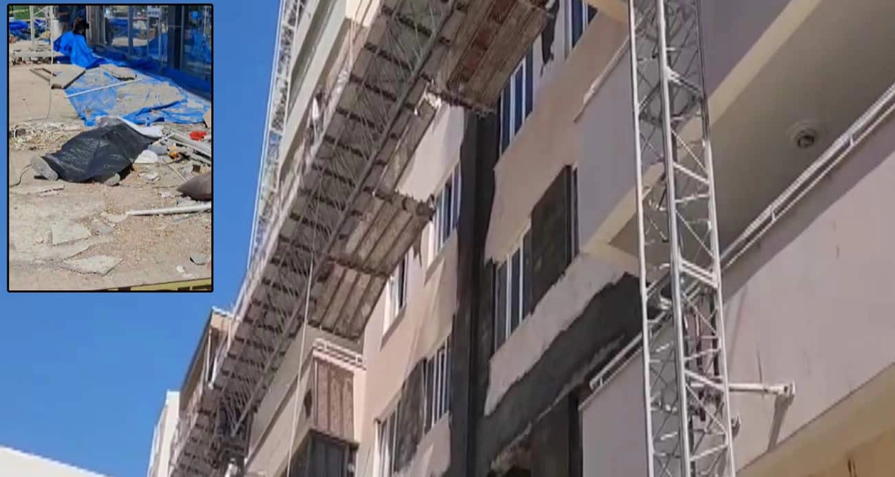 İskele kırıldı, işçiler yere çakıldı: 2 ölü, 1 yaralı