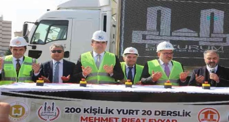 Mehmet Rıfat Evyap Fen Lisesinin temeli törenle atıldı