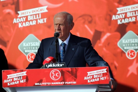 MHP Lideri Devlet Bahçeli: '2023 yılında Cumhurbaşkanı adayımız Recep Tayyip Erdoğan'dır'