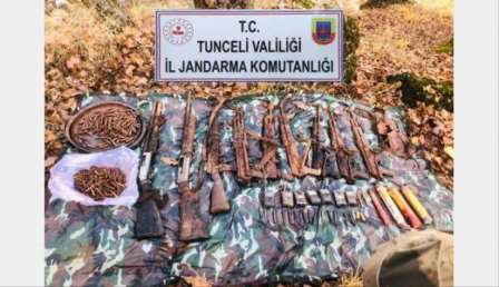 Tunceli'de teröristlere ait sığınak imha edildi 