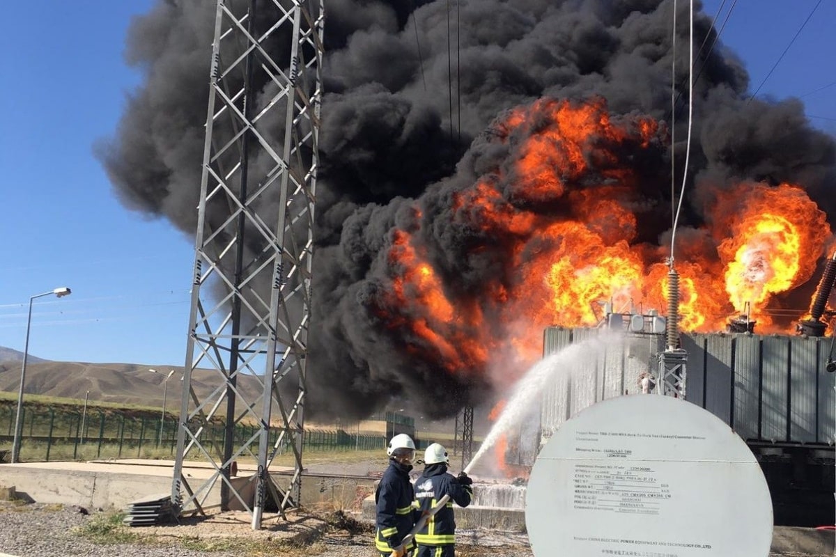 Van'daki trafo yangını 6 saatte söndürüldü